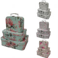 Factory Sells Garden Style Suitcase 3-piece Set Suitcase Box  Hand Gift Box Gift Packing Box with Portable