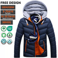 High Quality Custom Logo Lightweight Puffer Down Jacket Outdoor Polyester Hooded Warm Coat Winter Thick Bubble Men Jacket