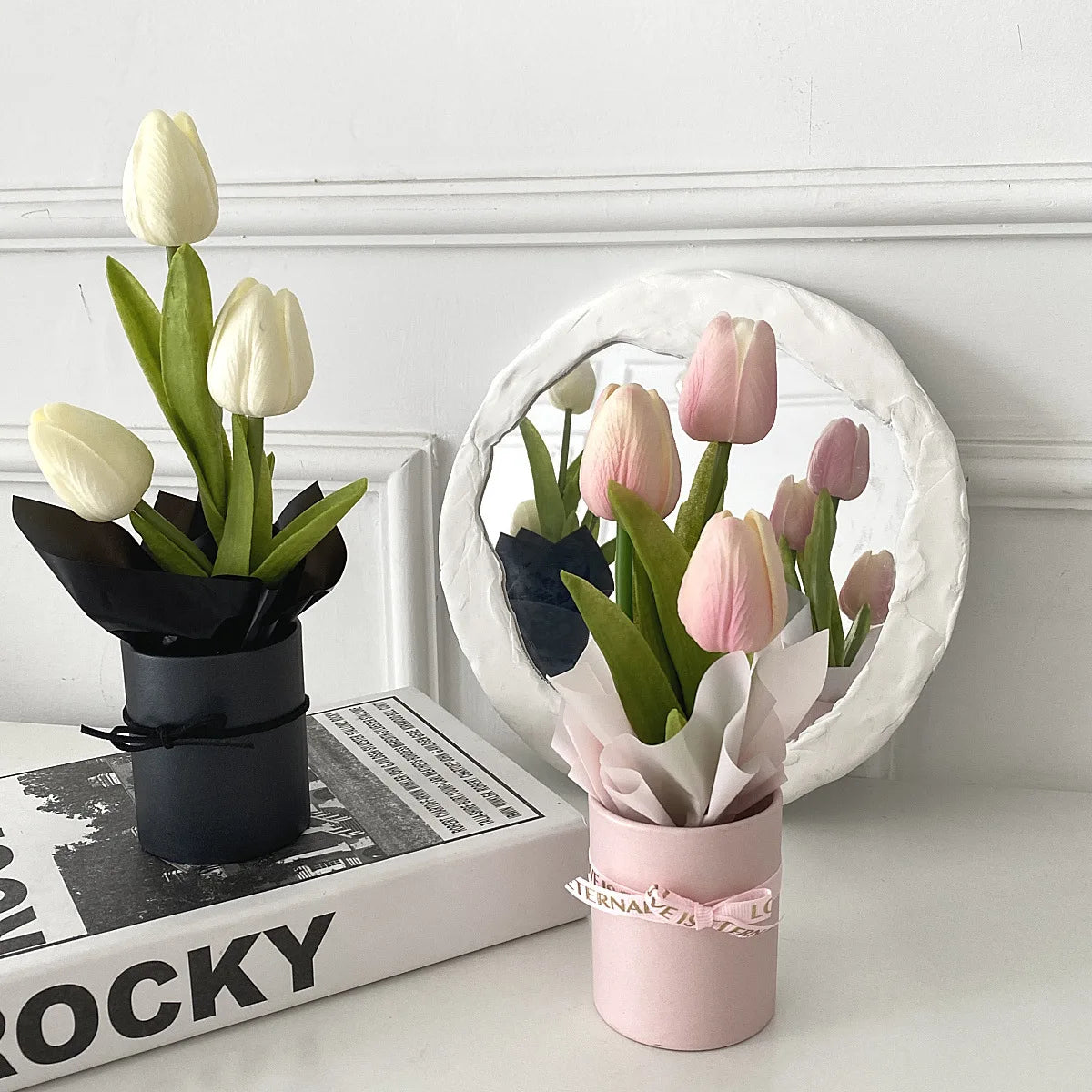 Y-Z021 Ins Hot Tulip Valentine's Day Mother's Day Artificial Flower Gift Box Artificial Tulip Flowers Gift Box