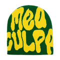 Custom Fruit Pattern Poplin Beanie for Outdoor Sports Windproof Warm Knitted Hat Waffle Cotton