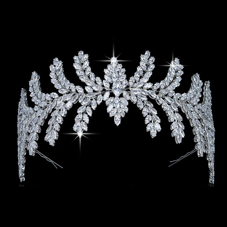 Crown Tiara Romance Lively Women Wedding Hair Accessories Cubic Zirconia Shining Luxury Jewelry Princess Crown BC5535 Diadema