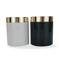 Pet White Cosmetic Containers 250 ml 150ml 120 ml 100ml  White Plastic Cream Jar With Gold Lid