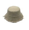 Custom 100% Cotton Bucket Hat Vintage Washed Distressed Frayed Wide Brim Fringe Floppy Summer Casual Fishing Custom Logo Unisex