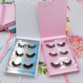 Cruelty Free Vegan Lashes Wholesale Faux Mink Lashes Synthetic Eyelashes 3D Full Strip Eyelashes Vendor