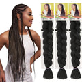 LW-51QT Wholesale 165g 41inch Ombre Prestretched Pre Stretched Jumbo Synthetic Expression Braiding Hair Pre Stretch Extensions