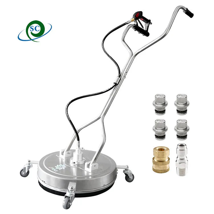 4000psi High Pressure Rotary Washing Surface Cleaner Stainless Steel Pool Flat Industrial 20inch Efficiency Washer