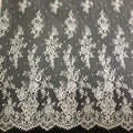 Manufacture Floral French Chantilly Eyelash Lace Fabric for Wedding Dress LT21785
