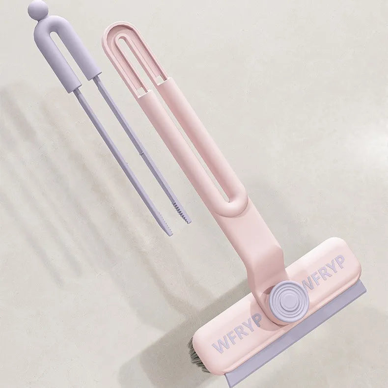 2 in 1 360 Degree Rotating Multi-Function Crevice Cleaning Brush Hard Bristle Tool for Gap Corners & Crevice Clean