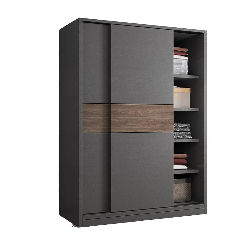 Damage Free Installation Premium Wood Closet with Custom Size Options for Master Bedroom Organization
