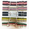Stripe Color Free Engraved Logo 1.5 Inch 4cm Wide Equestrian Belt Customizable Nylon Horse Riding No MOQ with Snaffle Bit Buckle