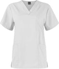 V-Neck Stretch Tops Sweat Absorbent Woven Hospital Uniforms Surgical Nurse Scrubs Set Uniform Type Doctor