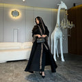 Moroccan  Style Muslim Dress Wholesale Dubai Islamic Open Abaya Kaftan
