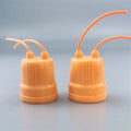 E27 Screw Suspension Type Ceramic Lamp Holder With Wire Chandelier Lamp Holder Ceramic Light Bulb Lamp Socket