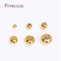 18K Gold Plated DIY Beading Jewelry Accessories 3/4/5/6/7/8MM 'Smart' Bead Silicone Inserts Positioning Ball End Beads Spacers