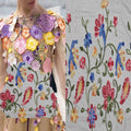 2023 Hot Sale 3D Flower Embroidered Net Lace Fabric French Guipure Embroidery Lace Fabric for DIY Dress