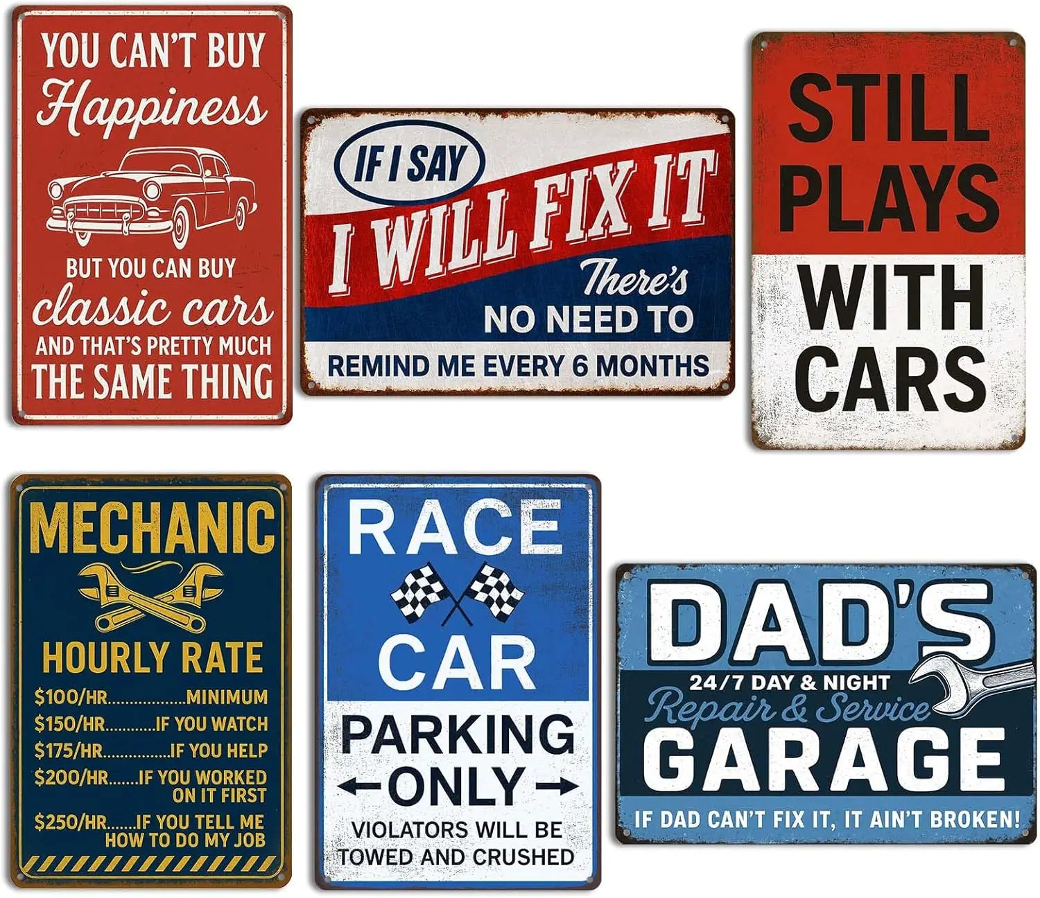 Custom Design Embossed Metal Sign Vintage Tin Sign Retro Metal Poster Custom Tin Sign Wholesale for Home Garage Wall Decoration