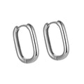 Minimalist Earrings 925 Sterling Silver Large Geometric Square Simple Hoops Set for Women Girls Find Jewelry Wholesale