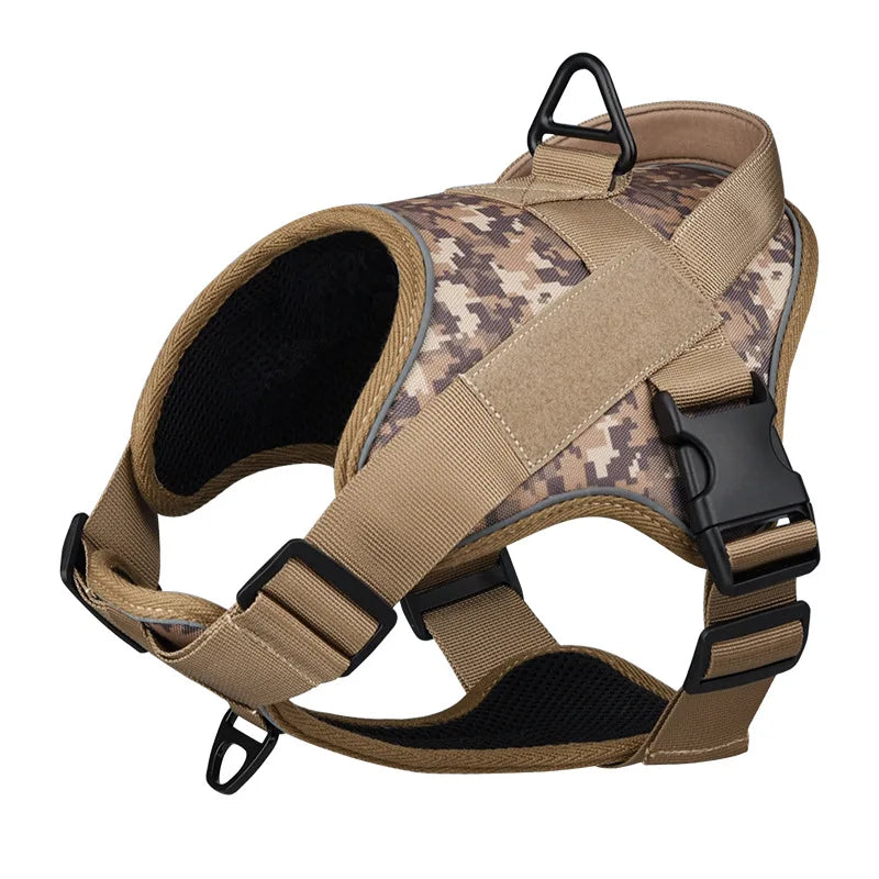 Padded Reflective Luxury Sport Fashion Nylon Dog Harness Vest Training Chest Back Tactical