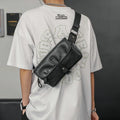 Best Boys Custom Mobile Phone Pu Leather Sport Side Chest Sling Crossbody Luggage Travel Shoulder Messenger Bag for Men Women