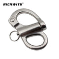 35/52/69mm Stainless Steel 316 Fixed Bail Swivel Eye Snap Shackles d Rings Shackles