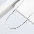925 Sterling Silver Rhodium 14k 18k Plated 1.8mm Thick Flat Snake Bone Chain Necklace Chunky Herringbone Chain Hip Hop Jewelry