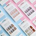 Ready to Ship Nails Products French Stiletto Acrylic Press on Nails Adhesive Tabs at Home False Nails Artificial Tip