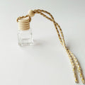8ml Square Shape Glass Car Perfume Bottles Perfume Empty Hanging Car Diffuser Bottle