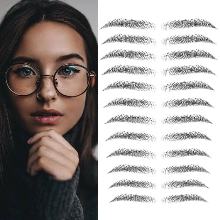 Fashionable Long Lasting Lady Beauty 3D Eyebrow Temporary Tattoo