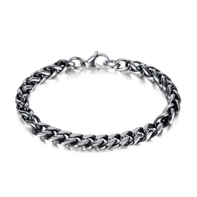 Vintage Retro Unisex Stainless Steel Dragon Chain Bracelet Hip-Hop Style Punk Charm Jewelry for Anniversaries Parties for Men