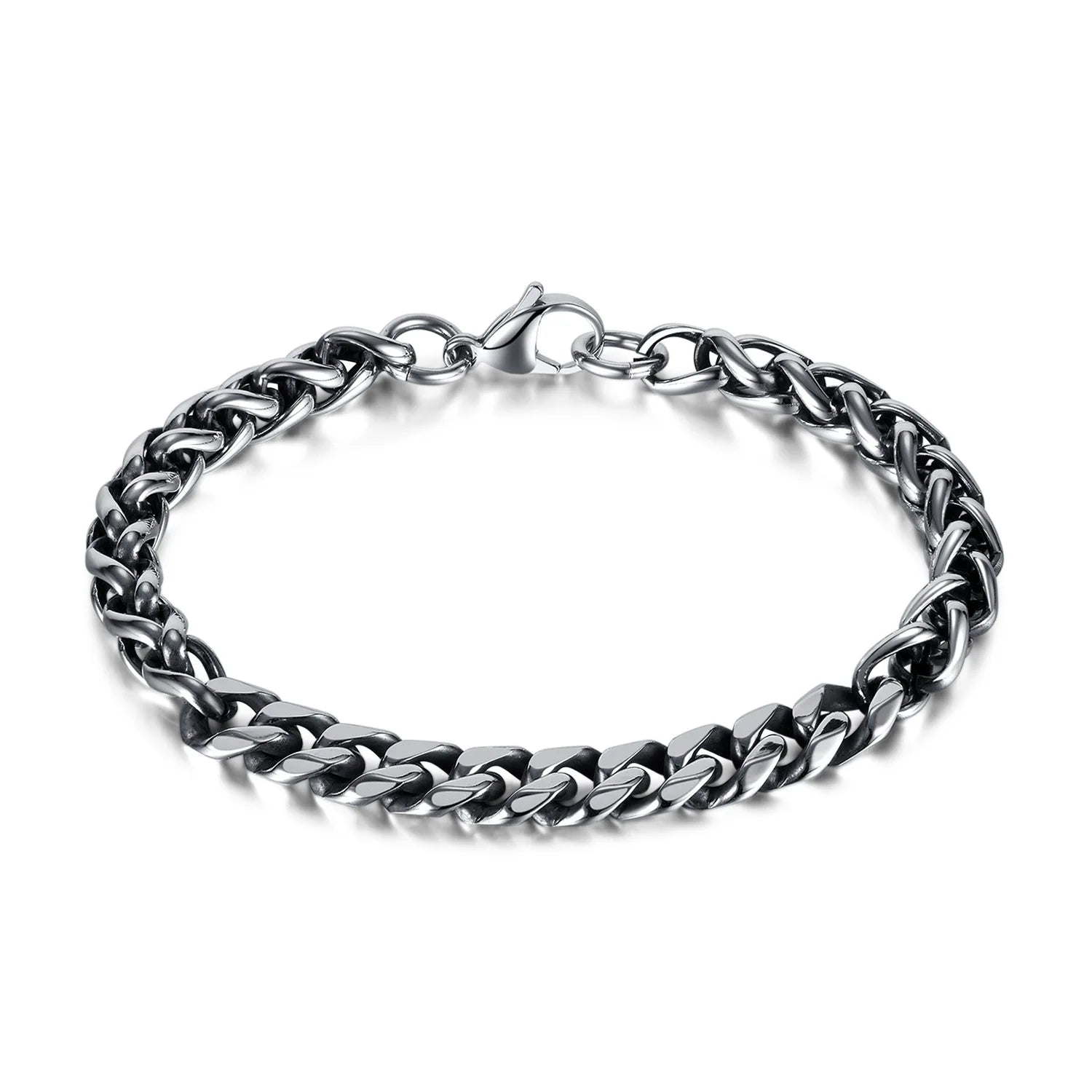 Vintage Retro Unisex Stainless Steel Dragon Chain Bracelet Hip-Hop Style Punk Charm Jewelry for Anniversaries Parties for Men