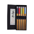 BAMBUS Vietnam Custom Printed Bamboo Box Giftset Wood Reuse Engraved Rikyu Reusable Bamboo Chopsticks With Custom Packing