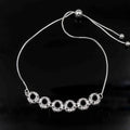 Sterling Silver 4*4mm Semi Mount Bracelet Empty Support Blank Claw Setting S925 Mountain Base Holder Without Stone Inlay for DIY