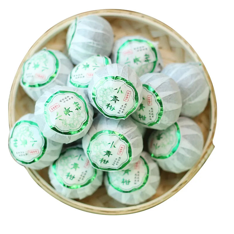 Xiao Qing Gan 100% Natural Little Pu Er Green Mandarin Orange Peel Puerh Ripe Tea for Sale