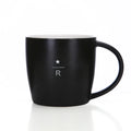 Custom Logo Ceramic Coffee Mug 8oz 12oz 14oz 16oz Matte Black Tea Cup Low MOQ High Quality Porcelain Mug for Gift