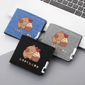Men's Short Multi-slot Casual Canvas Horizontal Thin Wallet Canvas Wallet for Men