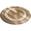 Natural flax Round Woven Rug Boho Decor Floor Mat for Bedroom Cat Scratching Pad Tatami & Bay Window Cat Friendly Carpet Padding