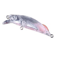 Hengjia 50pcs 5.5cm 4.3g Mini Minnow Unpainted Fishing Swimbait Blank Sinking Lure