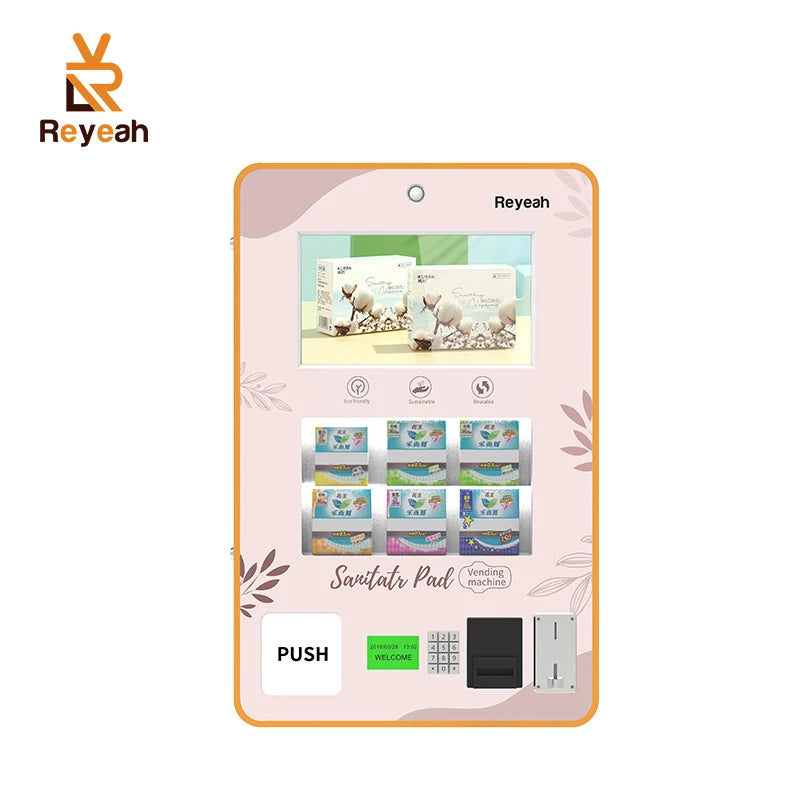 Mini Vend Distributor Automatico Tampon and Pad Small Standing Touch Screen Vending Machine