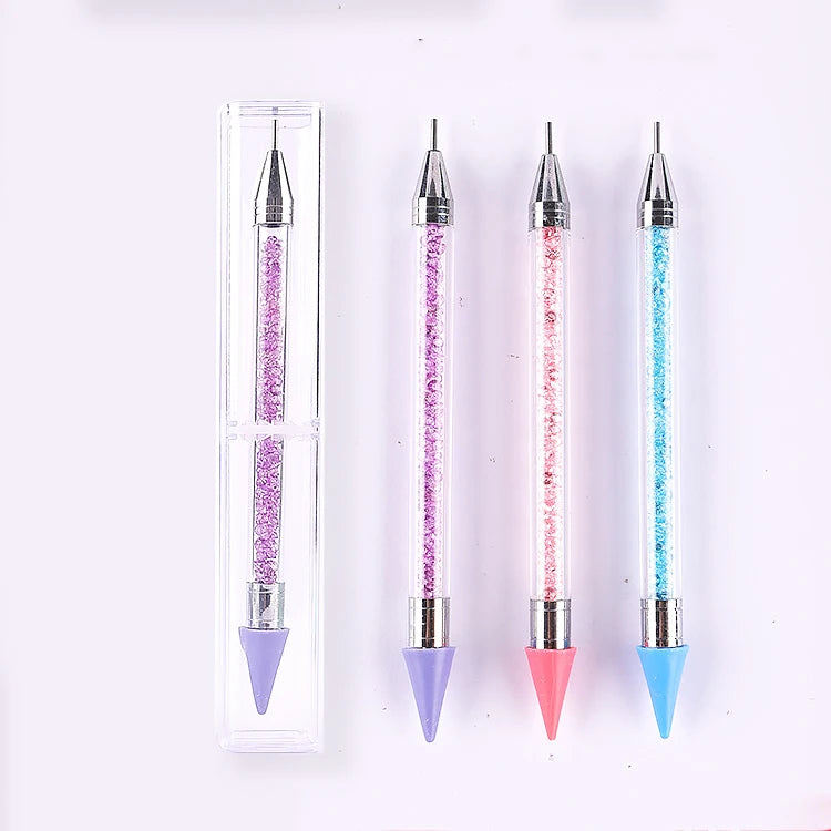 Top Sale Reusable UV Gel Nail Polish Pen Dual-Action Nail Art Pencil Dual-Way Dotting Tool for Beauty