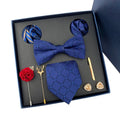 Gift Box Sets Wedding Gifts for Guests Necktie Mens Ties and Pocket Square Handmade Custom Logo Tie Set