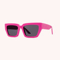 2025 Wholesale Custom Logo Square Sunglasses for Men Women Thick Frames with White Gold PC Material Lunette De Soleil Style