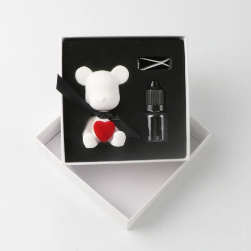 Luxury Gift Scented Handmade Ceramic Porcelain Car Vent Clip Aroma Plaster Air Freshener Home Fragrance Essential Oil Diffuser