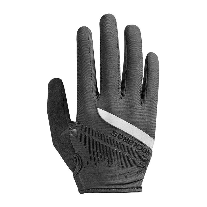 ROCKBROS Men Women Touch Screen Breathable Anti-slip Riding Bicycle Reflective Gloves  Cycling Gloves