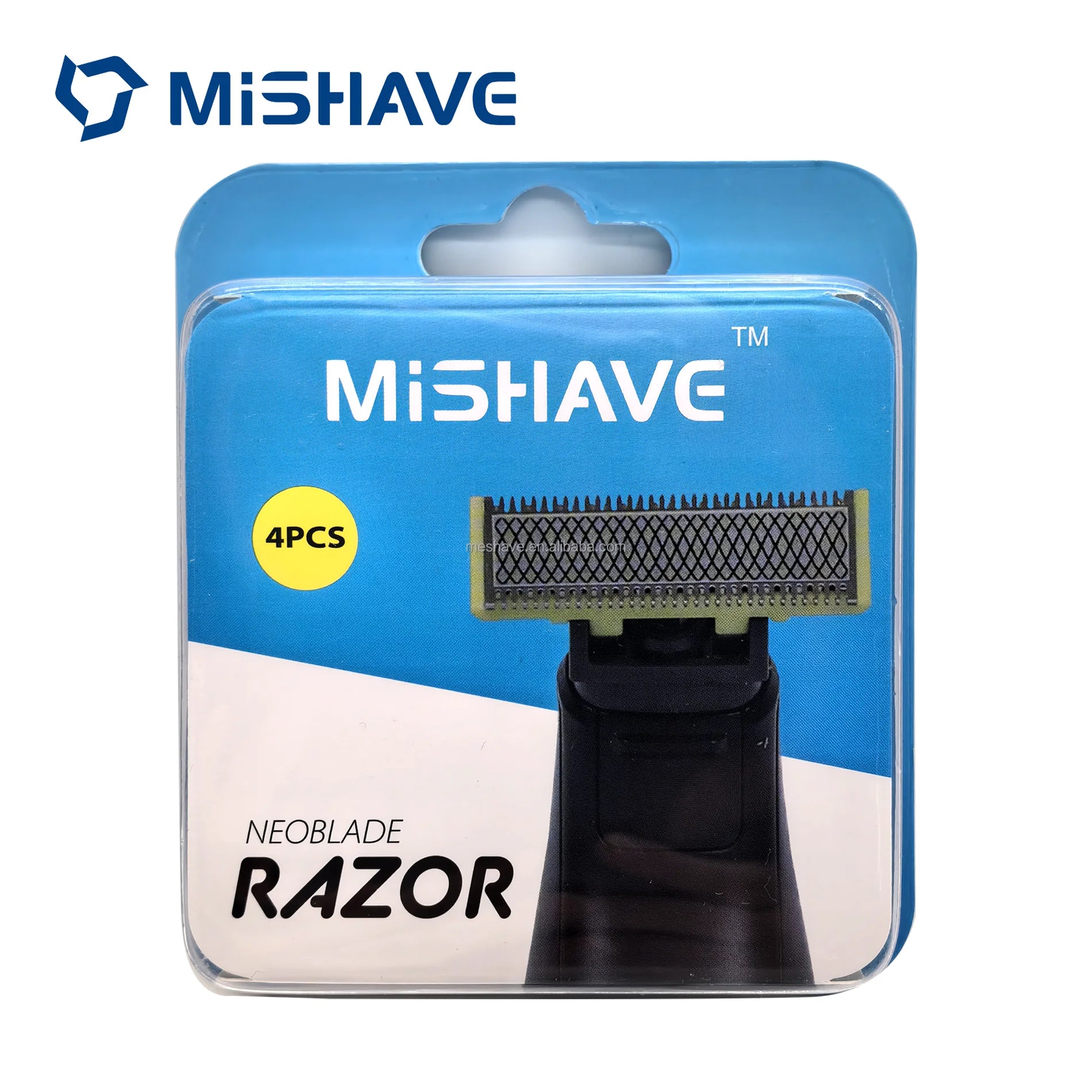 Mishave 4pcs Neoblade Replacement Single Blade Parts for Electric Shavers Replacement Razor for Philps One 1 Blade