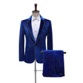 New Arrival Men'S Stage Tuxedo Velvet Gold-Trimmed Suit Suit Singer Mc Performance Color Men Suits