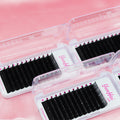 0.03 Dark Matte Volume Lash Trays Cashmere Lash Extensions Supplier Wholesale Velvet Volume Fluffy Eyelash Extensions Trays