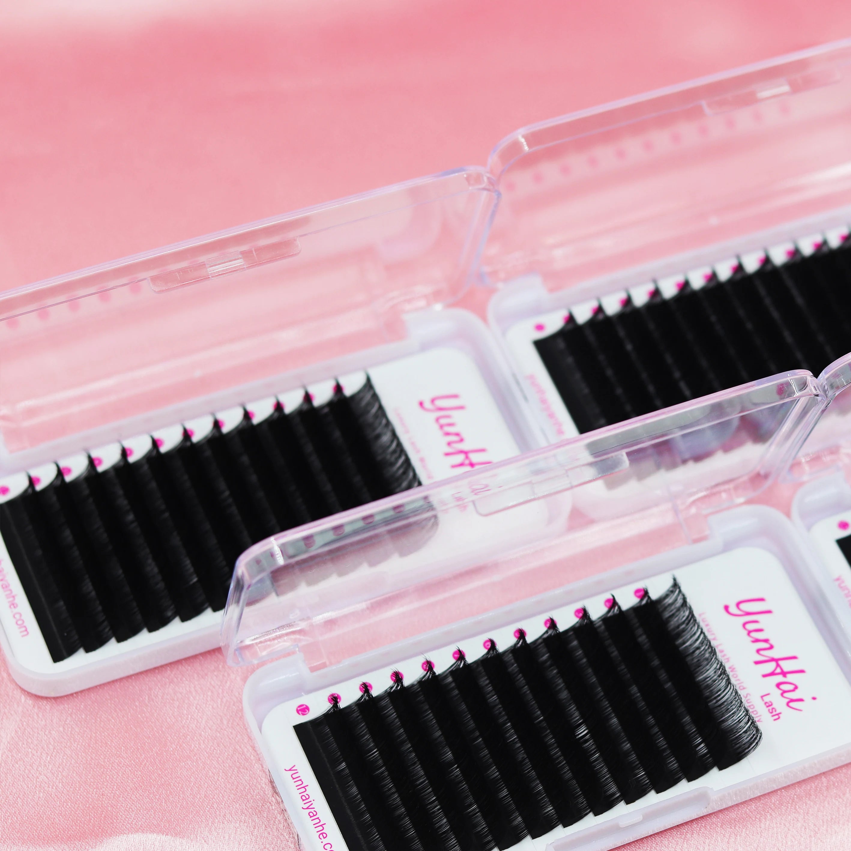 0.03 Dark Matte Volume Lash Trays Cashmere Lash Extensions Supplier Wholesale Velvet Volume Fluffy Eyelash Extensions Trays