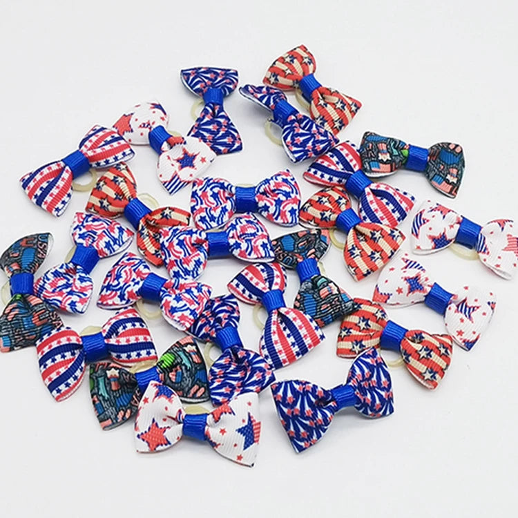 Bowknot Rubber Band Cute Dog Bow Clip Hair Bows Accessories Headwear Pet Headwear