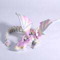 Exquisite 3d Printed Dragon with Movable Jointed Wings 3D Printed Colorful PLA Toothless Dragon Decoration for Kids