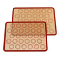 Hot Sale 2-Pack Reusable Silicone Macaroon Baking Mat Oven Food Baking Mat with Premium Box Packaging